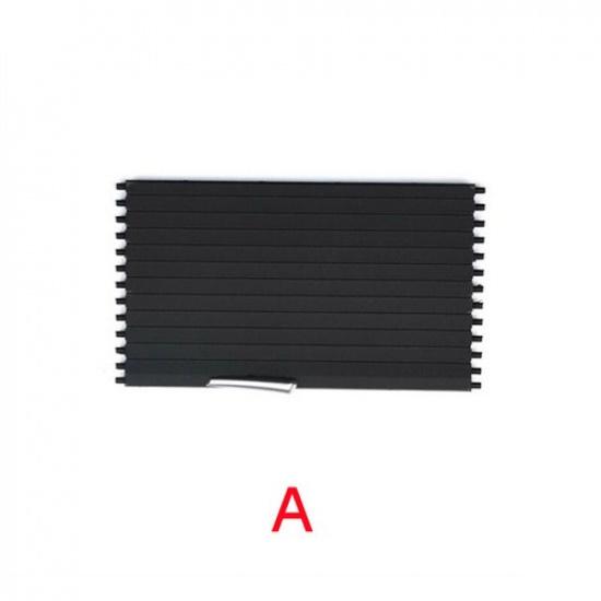 2pcs Front Console Cup Holder Roller Blind Cover Kit For BMW X5 X6 E70 E71