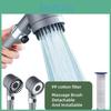 Abs Handheld Shower Head With Pressure Boost Filtered Spray And 3 Modes