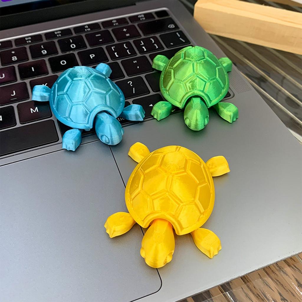3D Printed Turtle Ornament Model For Decorating Children's Toys, Desktop Ornaments, And Gifts
