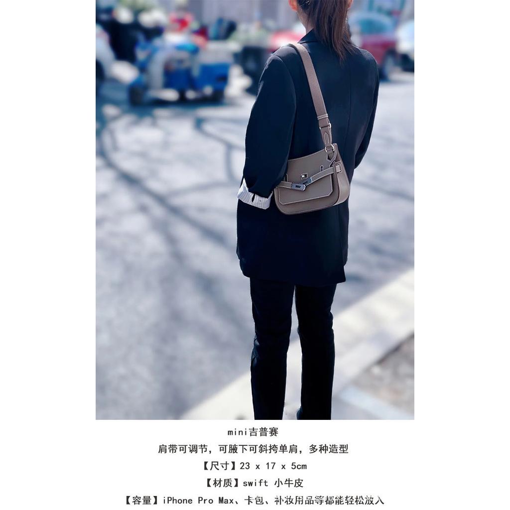 Nouveau Sac pour Femme 2024 Cuir de Vachette Mini Bohème Polyvalent Bandoulière Sac à Bandoulière en Cuir pour Femme Sens Premium Épaule Sac sous le Bras Femme