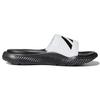 Adidas Alphabounce Slide Fashion Klettverschluss Gummisohle Rutschfeste Pantoletten Unisex Sandalen Schwarz Weiß FZ0388