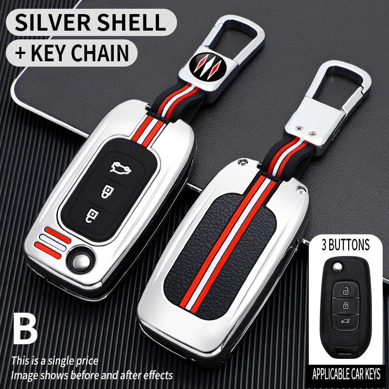 Metal Car Key Cover Fob Case Shell for Renault Megane Espace Kadjar Talisman Captur Koleos Arkana Clio Grand Scenic Sandero