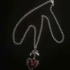 Geometric Thorn Cross Heart Pendant Necklace for Women Retro Sweet Bowknot Clavicle Chain Gothic Punk Jewelry Gift