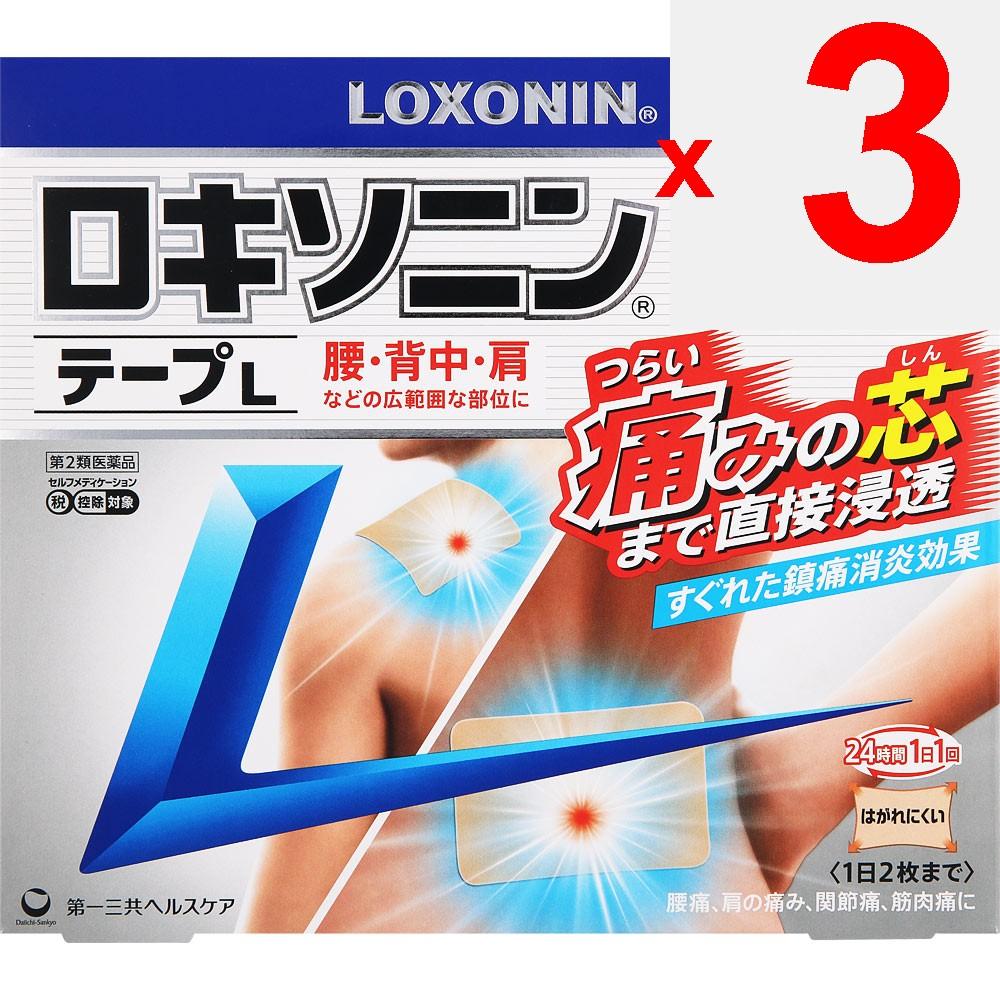 Daiichi Sankyo Healthcare Loxonin S Tape L 7 sheets Plasta (cooling) Paste Indications: Lower back pain, shoulder pain associated with stiff shoulders