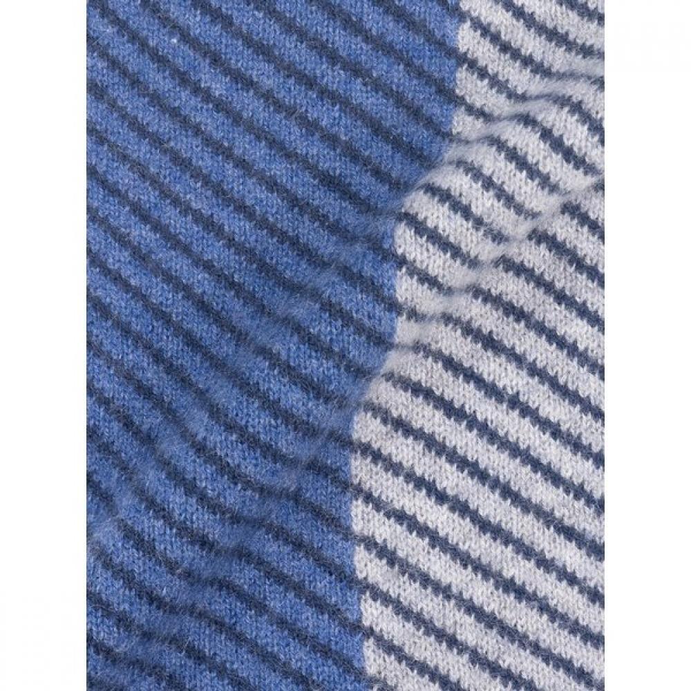 VANBROUGH Cashmere 100 Geometric Pattern Petit Muffler  Bpftm1007 Bu 