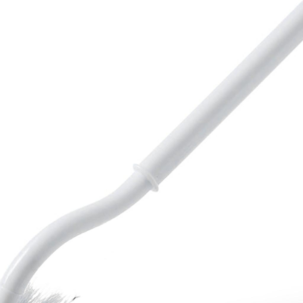 S Shaped Toilet Scrub Brush Dead Corner Cleaning Dense Brush Hair Toilet Scrub Brush for Bathroom
