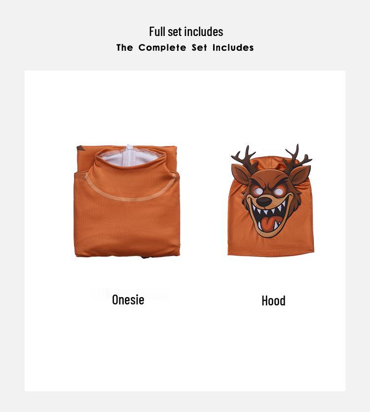 Boy's Forest Night Owl Cosplay Costume - Deer Monster Halloween Horror Game Suit