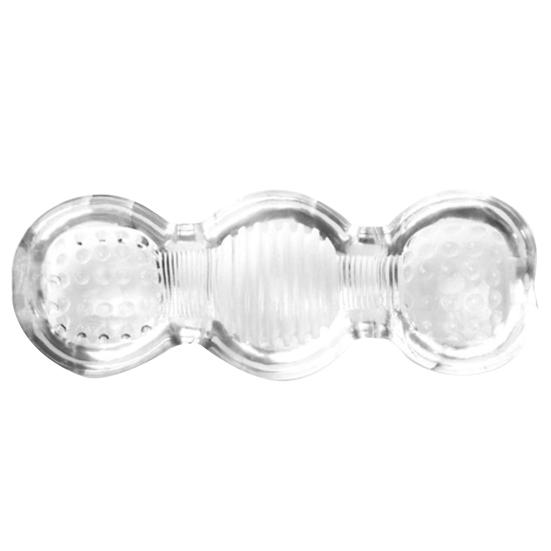 Giocattolo del sesso per l'allenatore del pene degli uomini della tazza dell'aereo del masturbatore del silicone molle trasparente