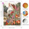 Flower 5D DIY Diamond Painting Landscape Diamond Embroidery Cross Stitch Set Full Round Diamond Mosaic Home Wall Decoration Gift