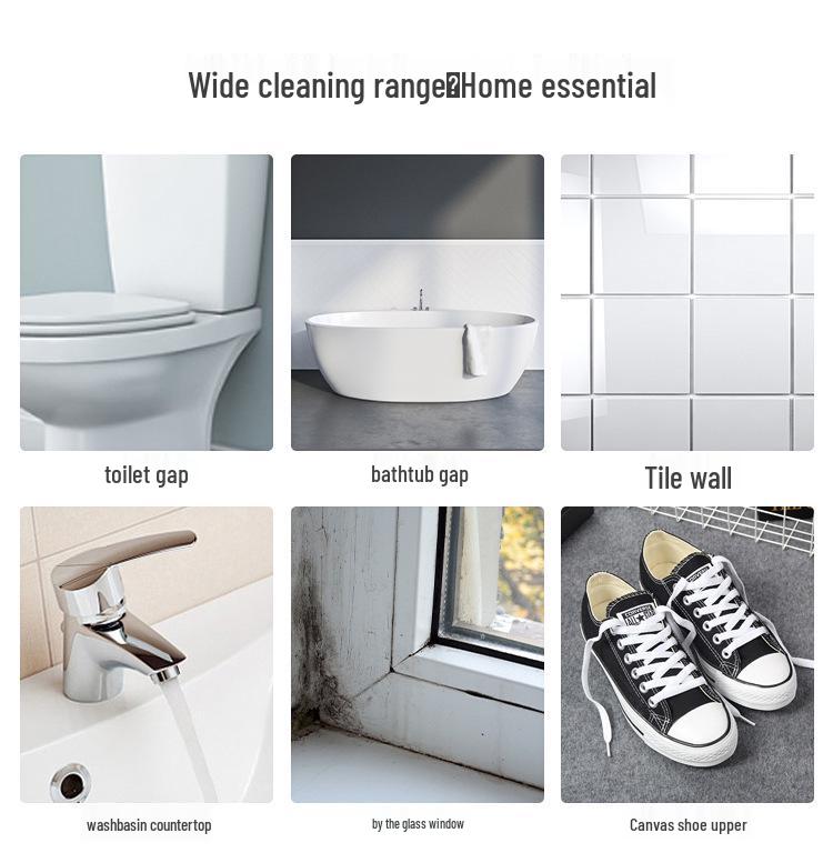 Fugen-Reinigungsbürste mit harten Borsten für Böden und Wände