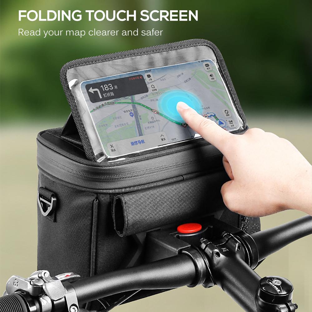Touchscreen Fahrrad Vordertasche Wasserdichte Fahrradhandytasche Handyhalter EVA Lenkertasche Fahrrad Vordertasche