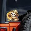 QT2078#15cm Sunflower Waterproof Scratch-Resistant Vinyl Stickers, Suitable for Cars, Laptops,  Trucks, Motorcycles, Windows