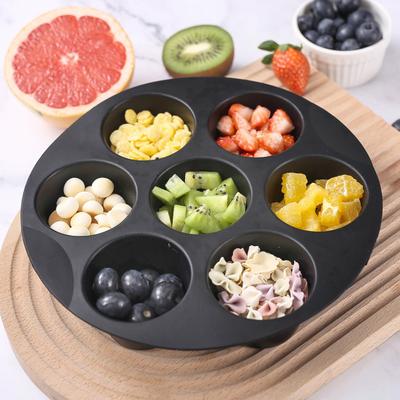 Silikon Muffin Kuchenförmchen 7er Kuchenform Antihaft Backblech Lebensmittelqualität Schokoladenkuchenförmchen Heißluftfritteuse Zubehör