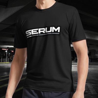 Serum Logo On Black Logo Active T-Shirt Funny Size S To 5XL