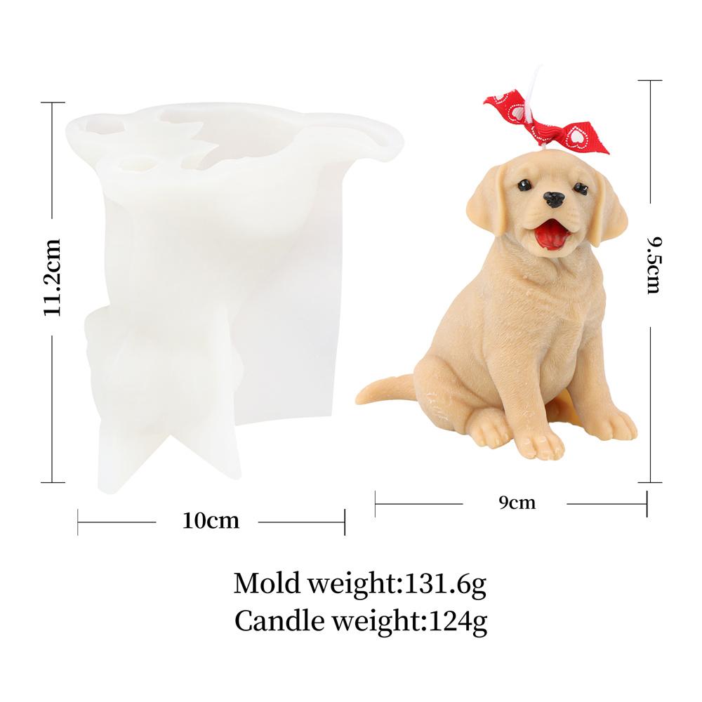 Animals Pet Teddy Puppy Silicone Candle Mold Dog Cat Bulldog Soap Ornament Handmade Scented Resin Plaster Mould