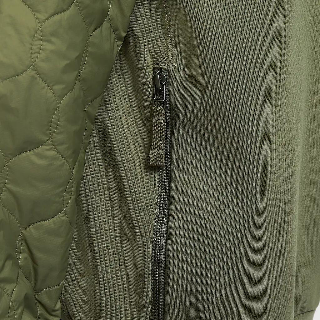 New Nike Dri FIT Standard Issue Sweatshirt Men's Medium Olive Green FN2668-222