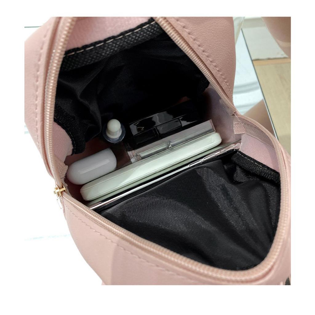 Zaino Donna Monocolore - Leggero con Spallacci Regolabili, Borsa da Viaggio, Grande Capacità Adatta a Vari Abbigliamenti, Borsa a Tracolla