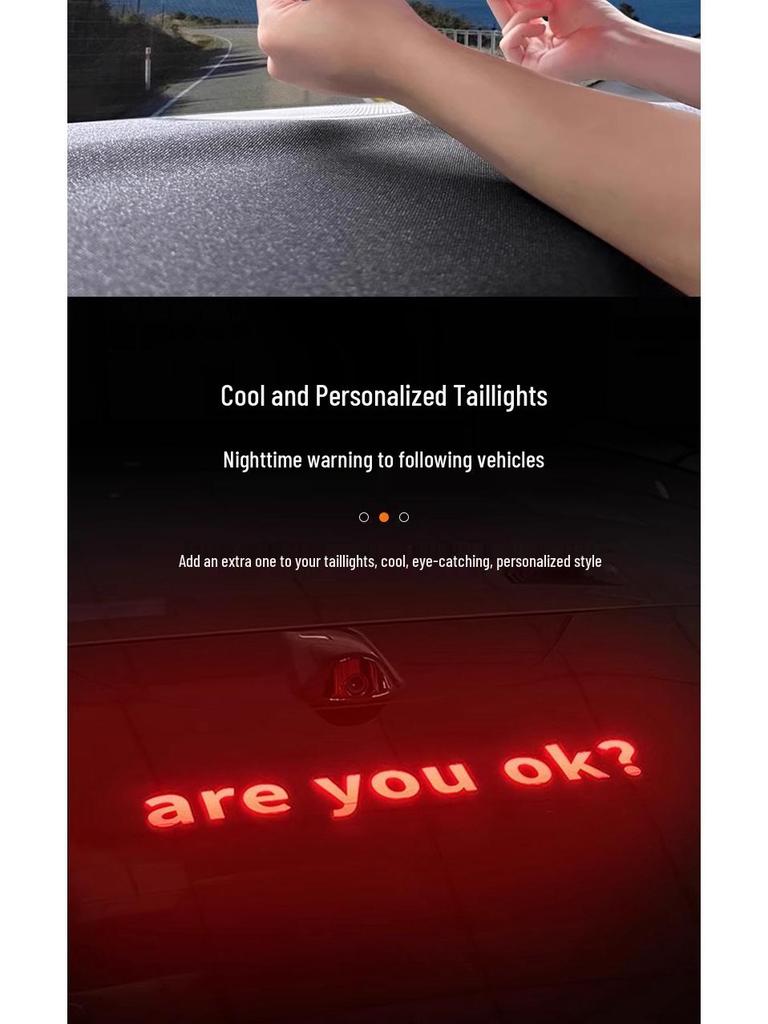 Xiaomi SU7 Brake Light Projection Board Tail Light Sticker for Personalized Modification