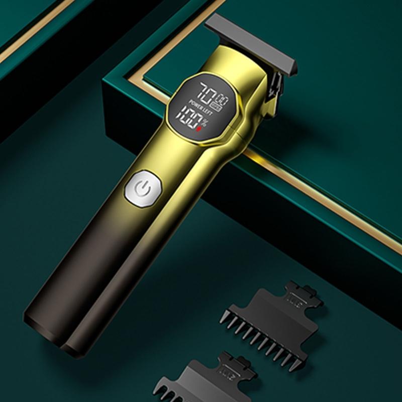 Hair Clippers for Men Professional Cordless Barber Clippers Hair Cutting Rechargeable Men Hair Clippers with LCD Dispaly