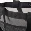 Herren/Damen Einfarbige Gaze-Handtasche Nylon Transparente Aufbewahrungstasche Umhängetasche Strandtasche Multifunktional Große Kapazität Einkaufsbeutel für Einkaufszentren