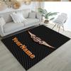 Harley-davidson Motorcycles Customizable Name Floor Mat Suitable for Outdoor Hallway Entryway Kitchen Antislip Carpet Decorate Offices