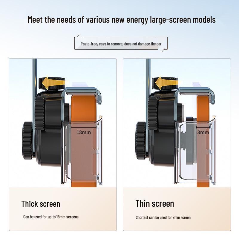 Universelle Autohalterung für Handy mit 360° Teleskopverstellung für große Bildschirme