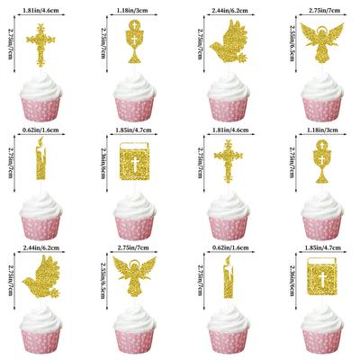 First Communion Bathing Baptism Baby Birthday Party Arrangement Gold Dust Cake Plugin Customization