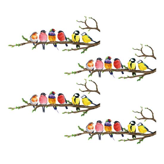 Birds on The Tree Branch Wall Sticker Removable Peel And Stick Wall Decal