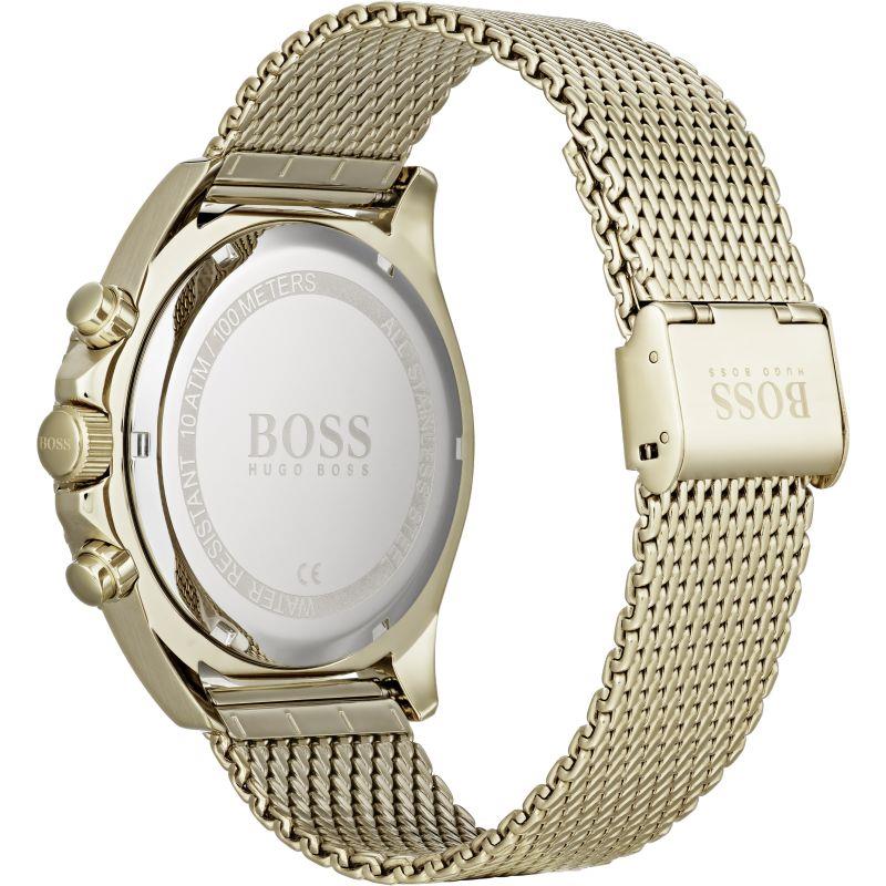Hugo Boss Ocean Edition Men's Watch Gold Steel Black Dial 46mm Water Resistant 1513703