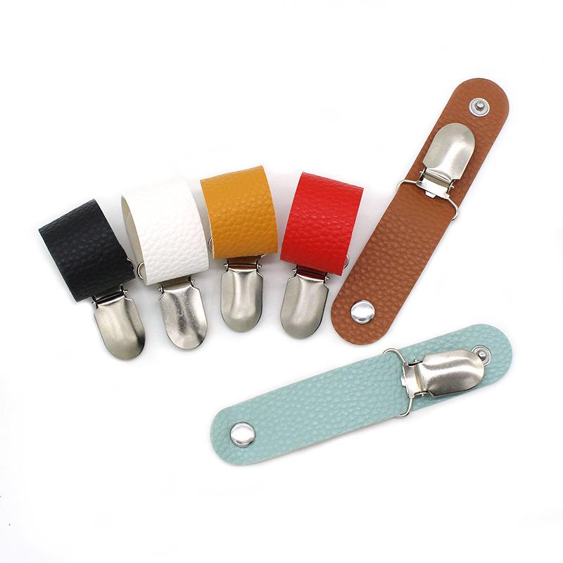 Multipurpose PU Leather Travel Hat Clip for Outdoor Backpack & Luggage
