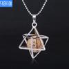 Metallbur uthulet Melkaba Natural Crystal Bead Fluorite Agate Anheng Halskjede