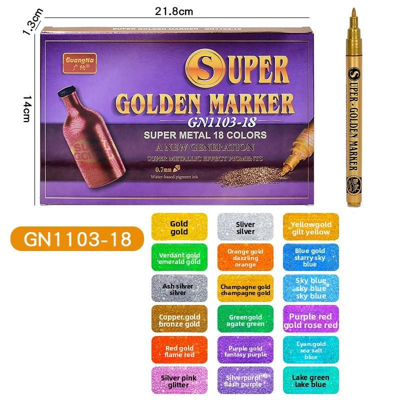 Pen Marker Acrylic Paint Metal Finish 07mm Tip Creative Artwork Decoration