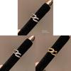 Vintage Copper Cross Ushaped Open Ring With Zirconia For Womens Fashion Jewelry