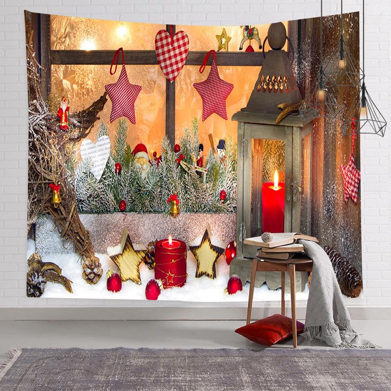 Christmas Tapestry Room Decor Fabric Backdrop Wall Hanging for Bedroom Popular Online Direct Machine Washable Polyester Modern