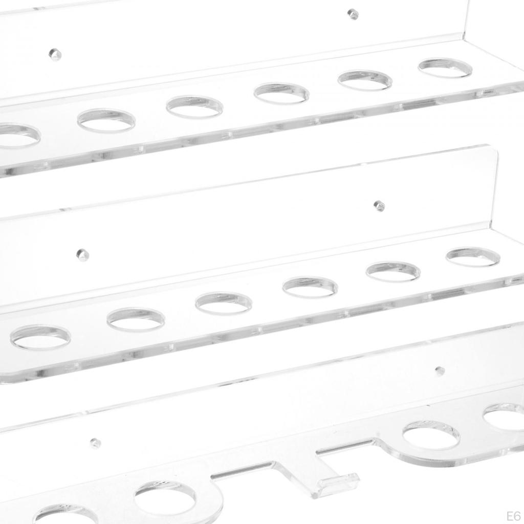 Billiard Cue Holder Pool Rack Wall Mount Hanging Easy Using Snooker for Game Room