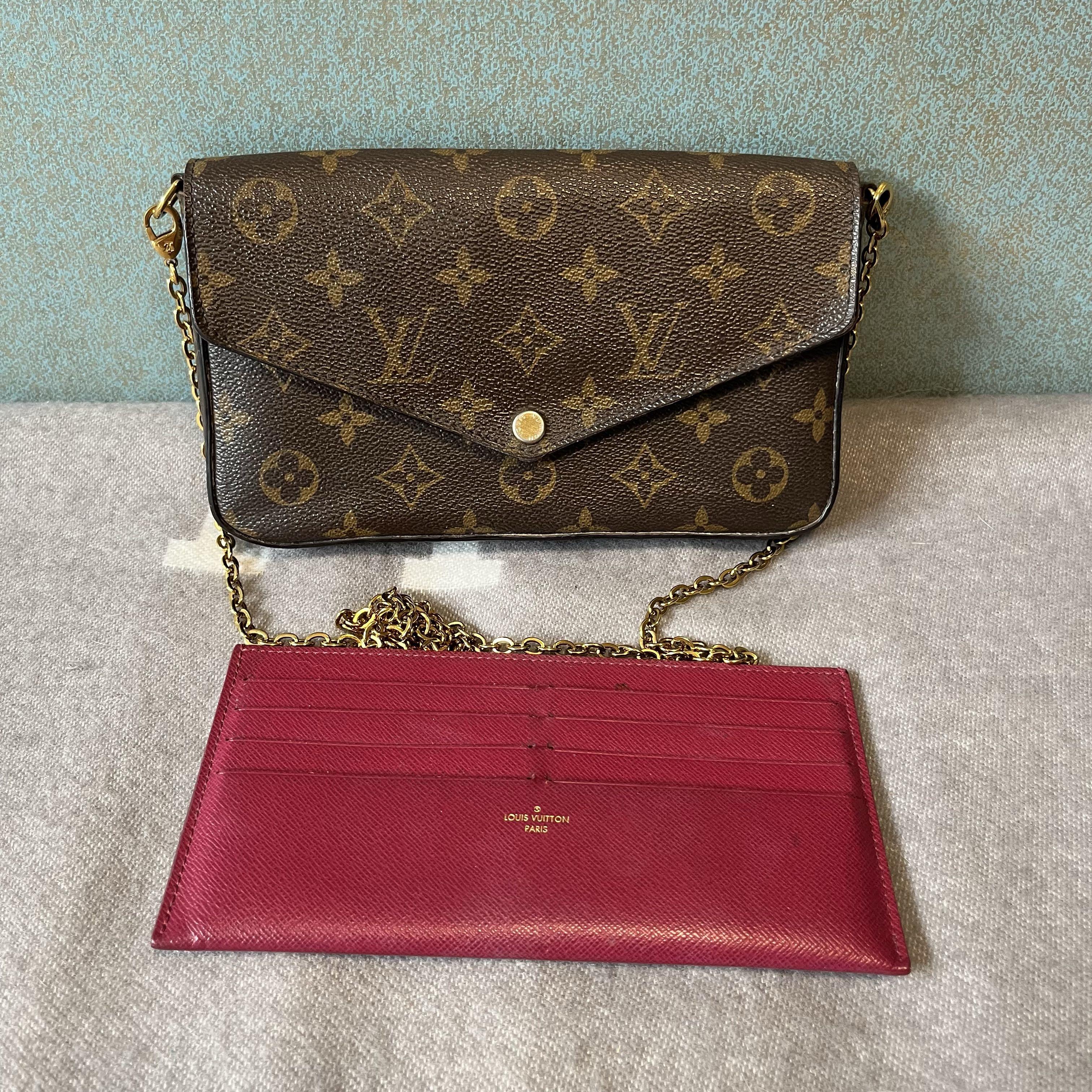 [Pre-Owned] Felicie Pochette Classic Monogram Coated