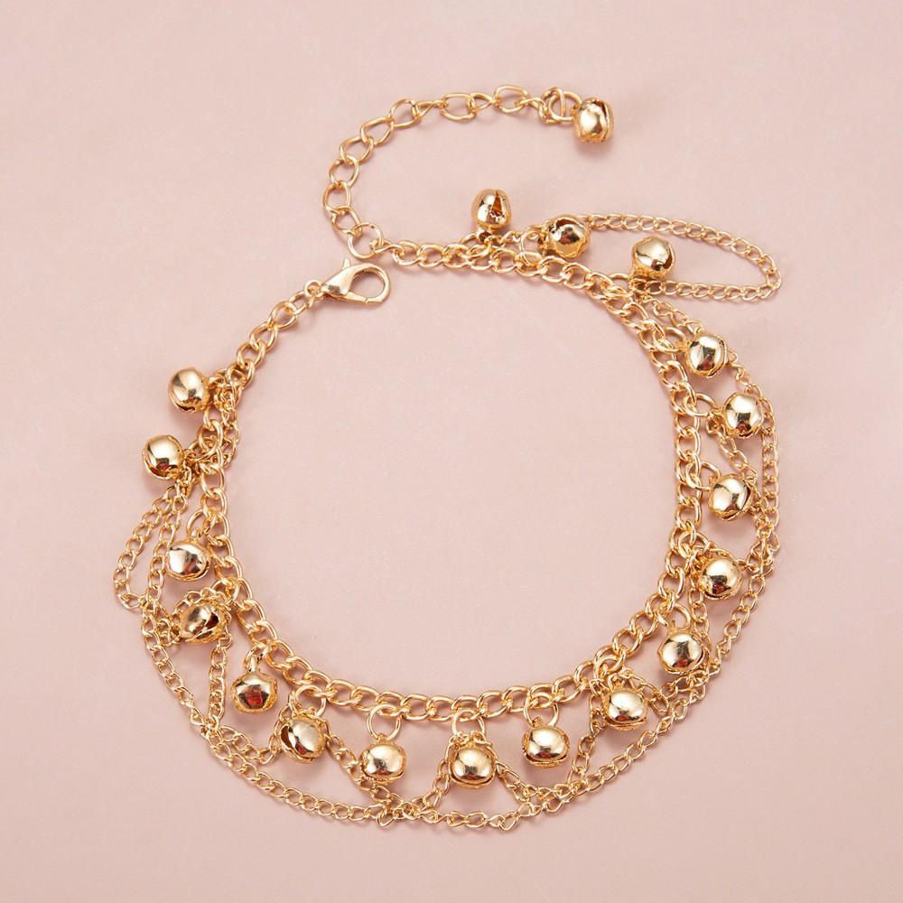 Bohemian Bell Anklet Charms Ankle Bracelet Jewellery Vintage Tassel Anklets For Women Indian Jewelry Beach Foot Bracelet Z40