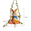 Cute Swing Rabbit Ornament Cartoon Miniatures Figurine Garden Decor Animal Sculpture  Home