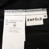 ENFOLD 24AW 300HA731-0430 Black Polyester UNBALANCE PANTS Bottoms 36 blackUsed