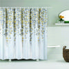Cortinas de ducha de tela impermeables con diseño de hojas de árbol y abedul blanco para baño, tamaño grande, 240 x 180 cm, impresión 3D, decoración, cortina de ducha, mampara de baño