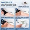 All-in-One Portable Upper Arm Blood Pressure Monitor Large LCD Display One-Touch Operation Voice Reports Hypertension Alerts