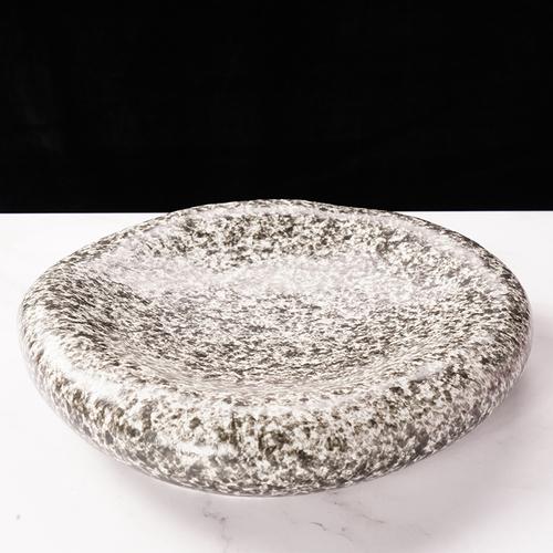 

Керамическая тарелка особой формы Тарелка для корейской кухни Имитация камня Тарелка для закусок западной кухни Домашняя обеденная тарелка el Restaurant