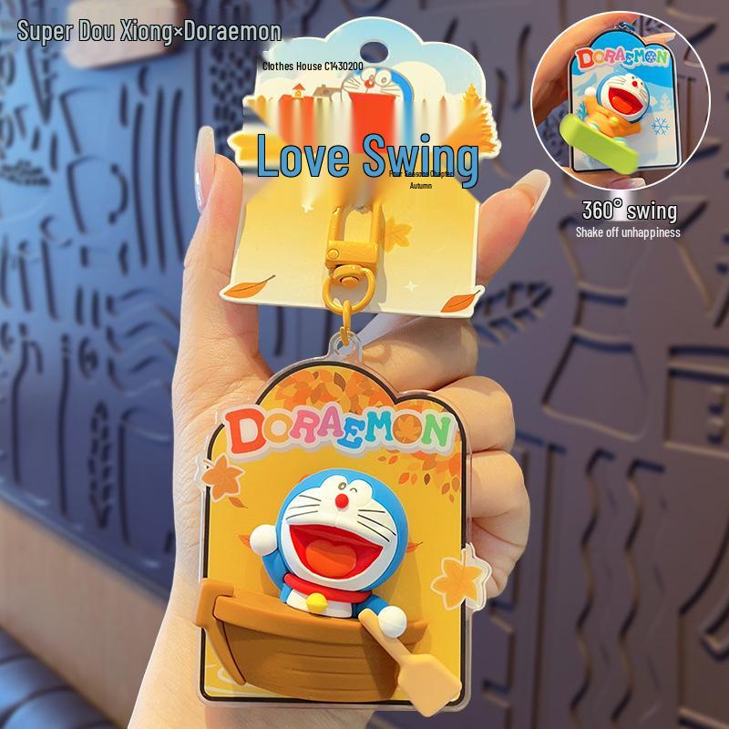 

Doraemon 2025 Rotating Decompression Keychain Pendant for Couples OPP Bag Packaging