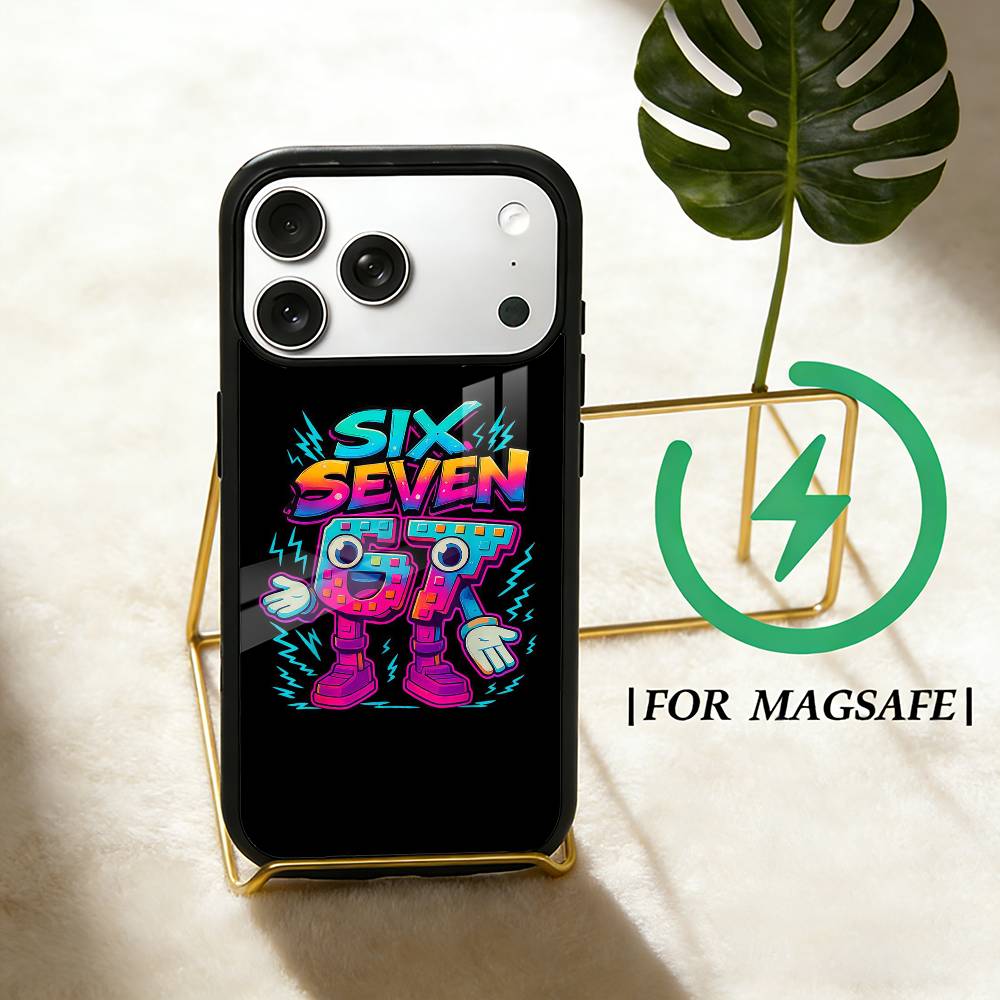 

Steal A Brainrot Six Seven Phone Case For iPhone 17,16,15,14,13,12,Plus,Pro,Max For Magsafe Magnetic Wireless Charge iPhone15PROMAX