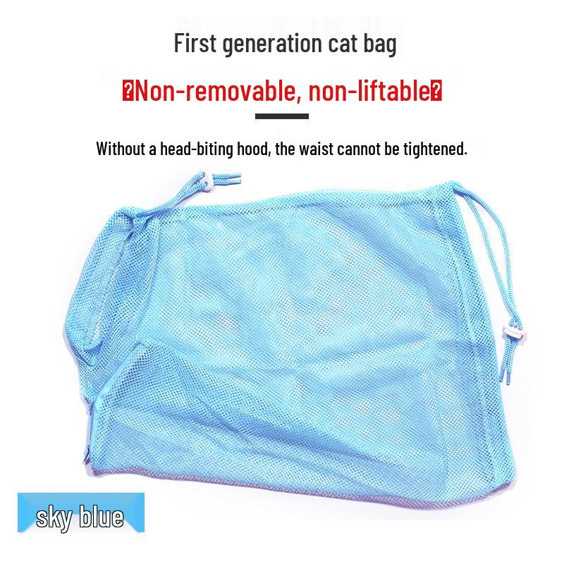Fifth Gen Cat Bathing & Grooming Bag with Nail Clipper - Anti-Scratch, Anti-Bite Cleaning Kit