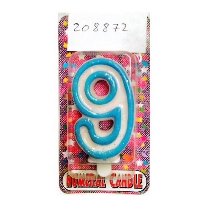 Deluxe-Geburtstagskerze mit der Zahl 9