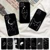 Cartoon Black Cat Line Phone Case For iPhone 15 11 12 14 13 Pro Max Mini XSM XR SE 7 8 Plus Cute Kitten Mobile Phone Cover Funda