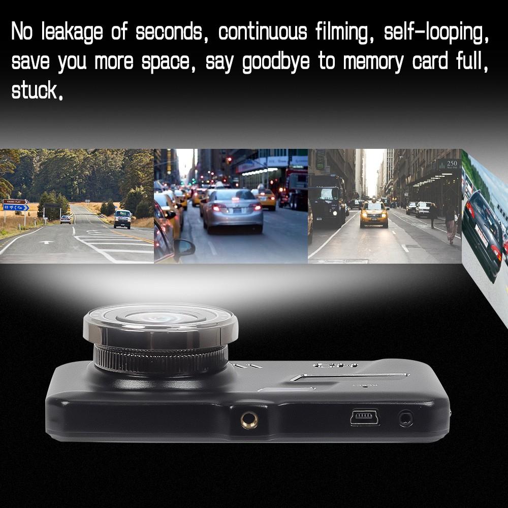 HD 1080P 4"Touch Screen IPS Dash Cam Front and Rear Camera CAR DVR Vehicle Black Box Night Vision Driver Video Recorder