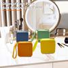 Silicone Coin Purse Student Portable Square Earphone Storage Bag Wallet with Zipper Waterproof Lipstick Cosmetic Bag