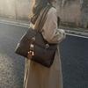 Korean Commuting Briefcase Retro Versatile Single Shoulder Underarm Bag for Women 2026 New Fashiable Hand-held Tote Bag